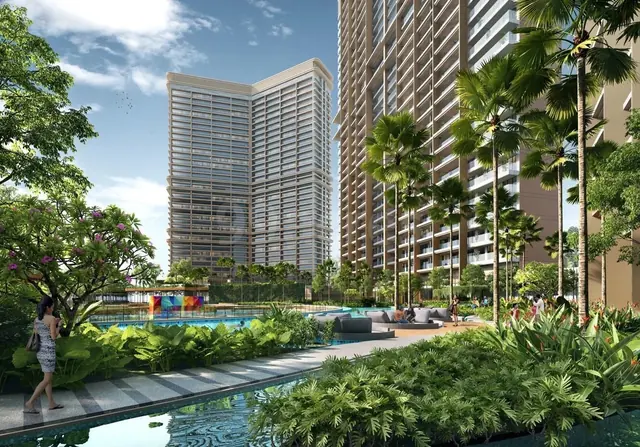 M3M The Cullinan exterior elevation and skyline view